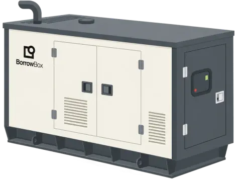BorrowBox silent canopy diesel generator
